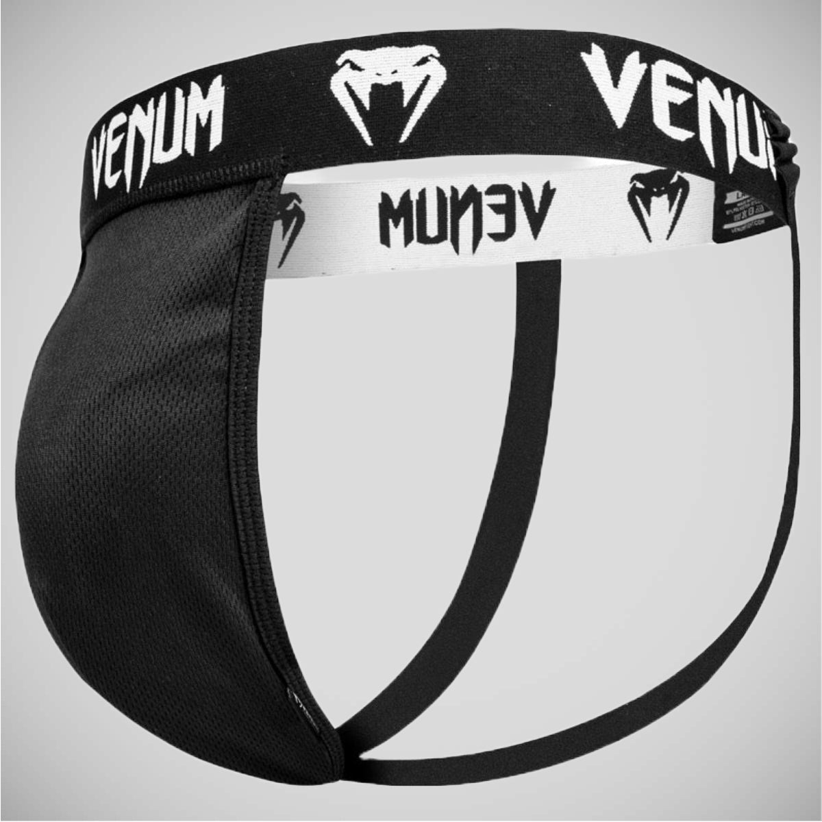Black/Silver Venum Competitor Mens Groin Guard at Bytomic Trade and Wholesale