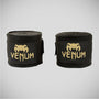 Black/Gold Venum Kontact 2.5m Hand Wraps