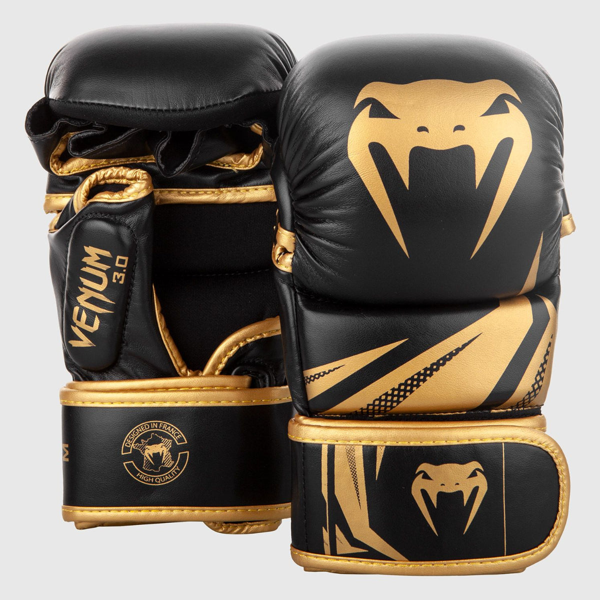 Black/Gold Challenger 3.0 MMA Sparring Gloves at Bytomic Trade and Wholesale