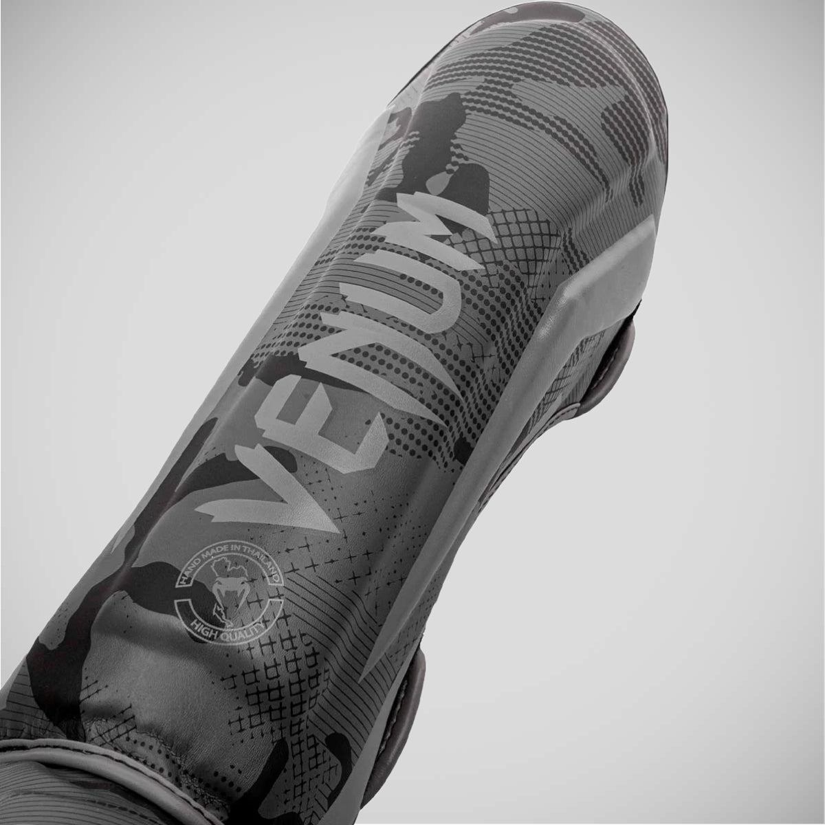 Black/Dark Camo Venum Elite Shin Guards at Bytomic Trade and Wholesale