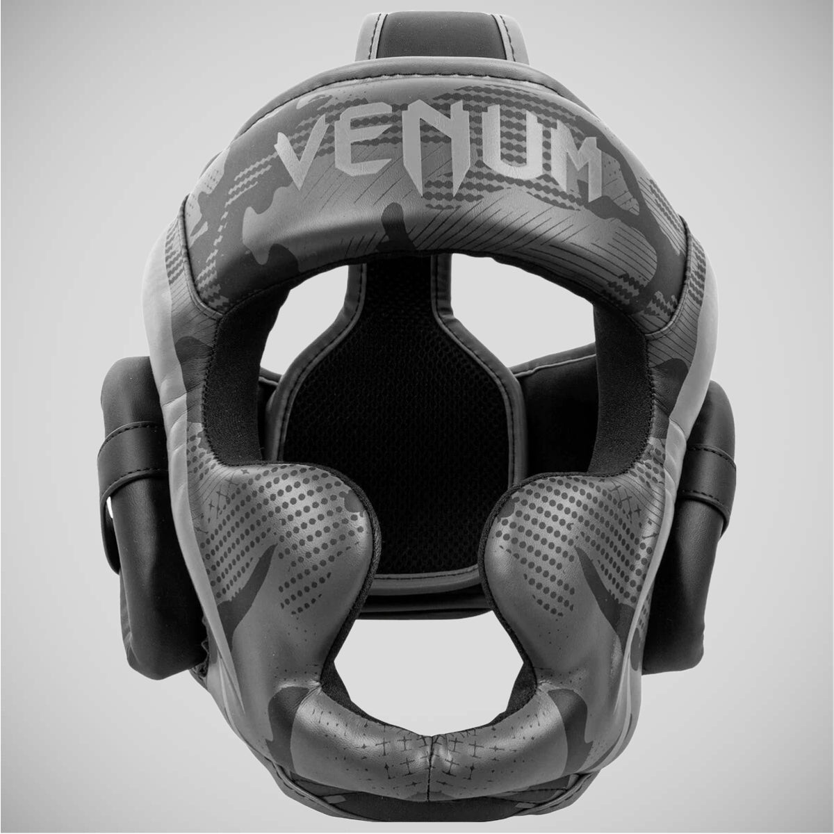 Black/Dark Camo Venum Elite Head Guard at Bytomic Trade and Wholesale