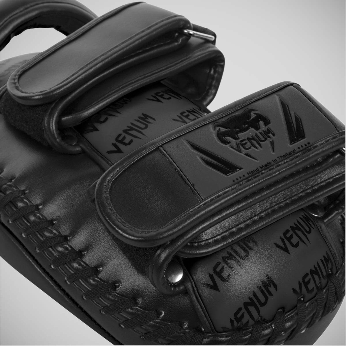 Black/Black Venum Light Curved Thai Pads at Bytomic Trade and Wholesale