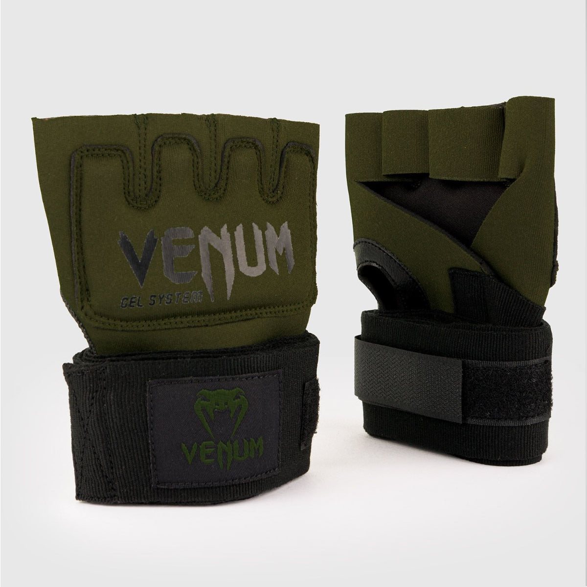 Khaki/Black Venum Kontact Gel Wrap Gloves at Bytomic Trade and Wholesale