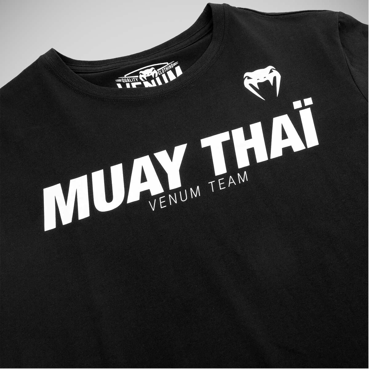 Black/White Venum Classic Muay Thai T-Shirt at Bytomic Trade and Wholesale