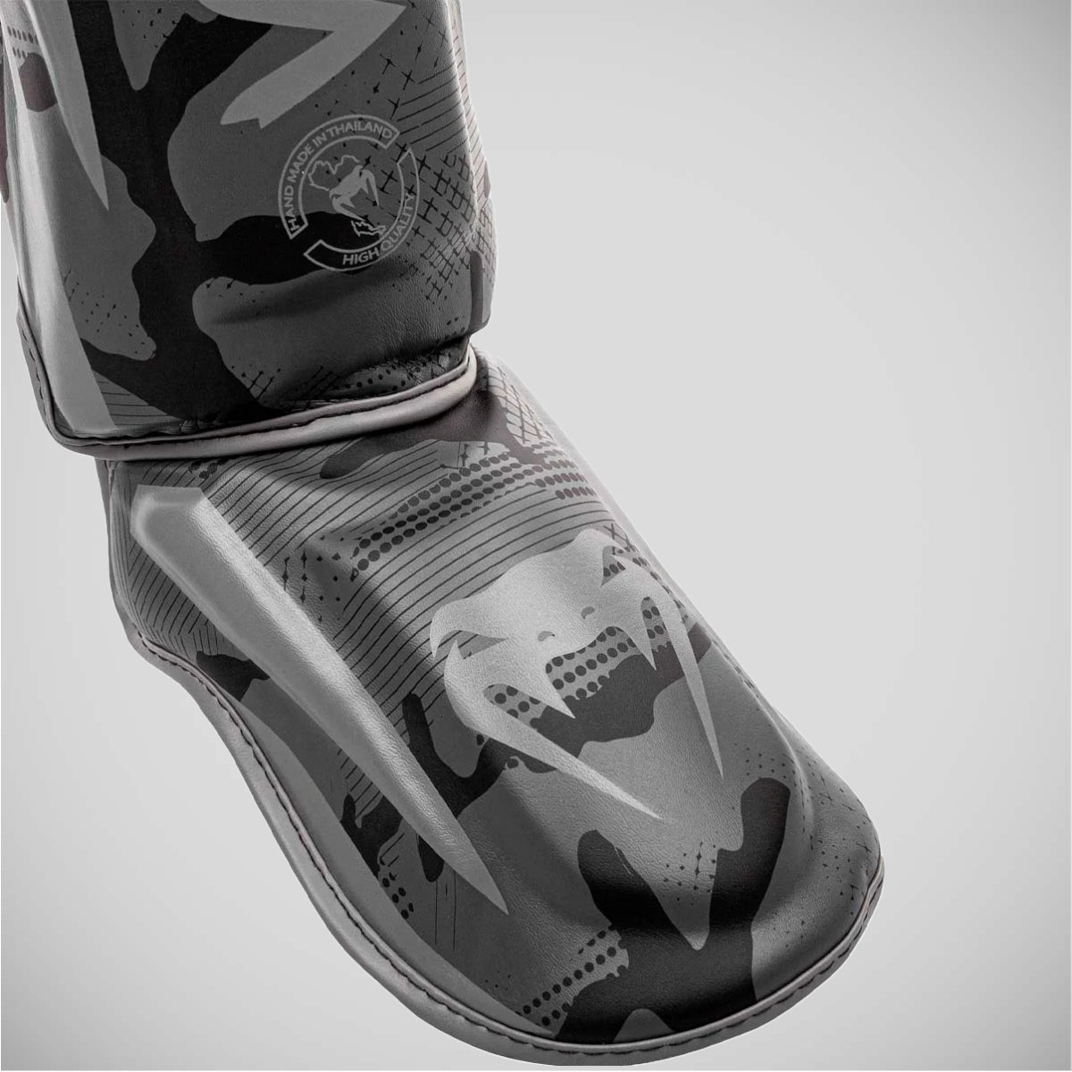 Black/Dark Camo Venum Elite Shin Guards at Bytomic Trade and Wholesale