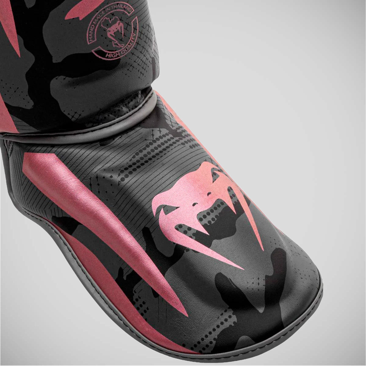 Black/Pink Venum Elite Shin Guards at Bytomic Trade and Wholesale