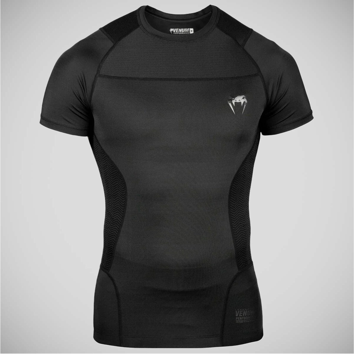 Black Venum G-Fit Short Sleeved Rash Guard at Bytomic Trade and Wholesale