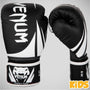 Black/White Venum Challenger 2.0 Kids Boxing Gloves
