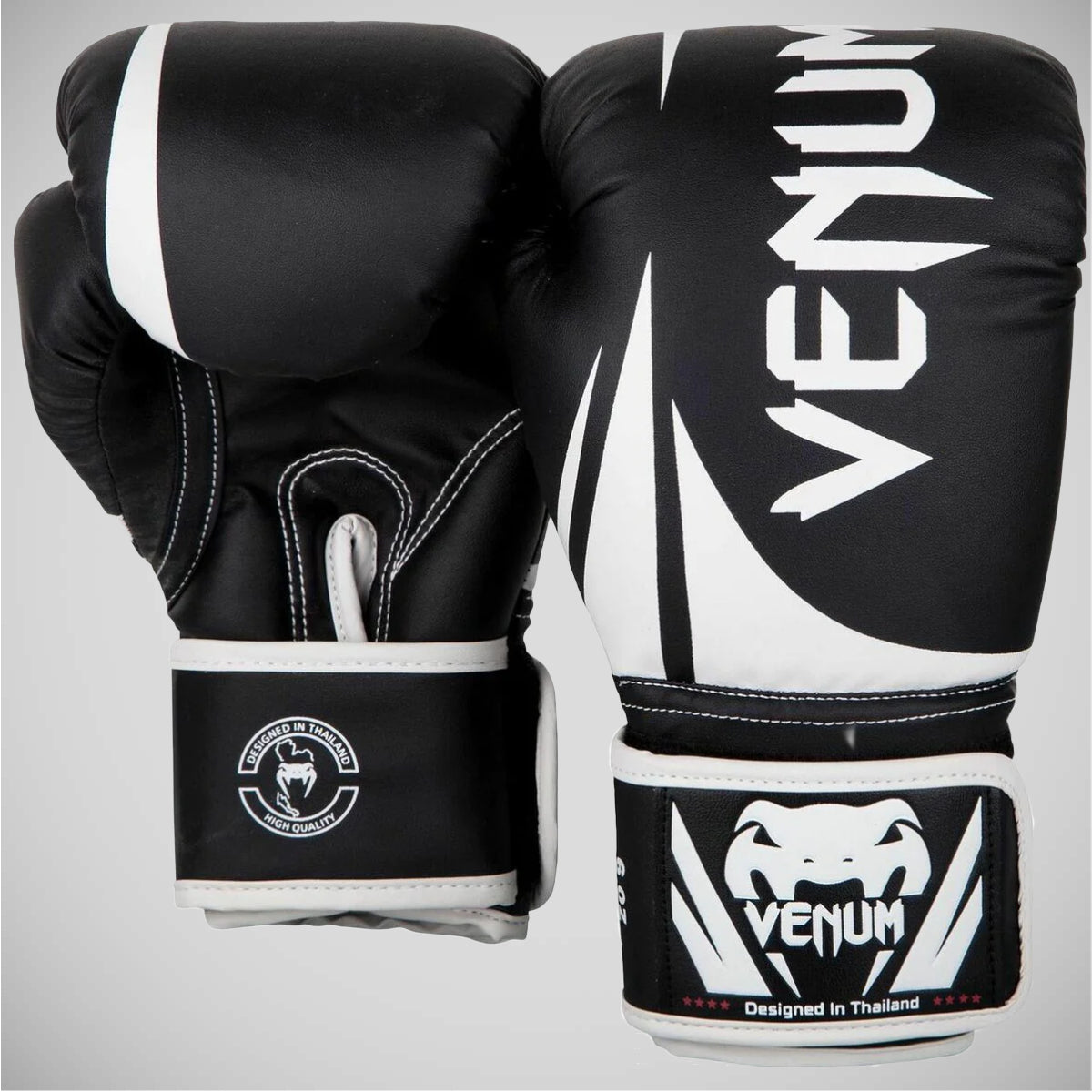 Black/White Venum Challenger 2.0 Kids Boxing Gloves at Bytomic Trade and Wholesale