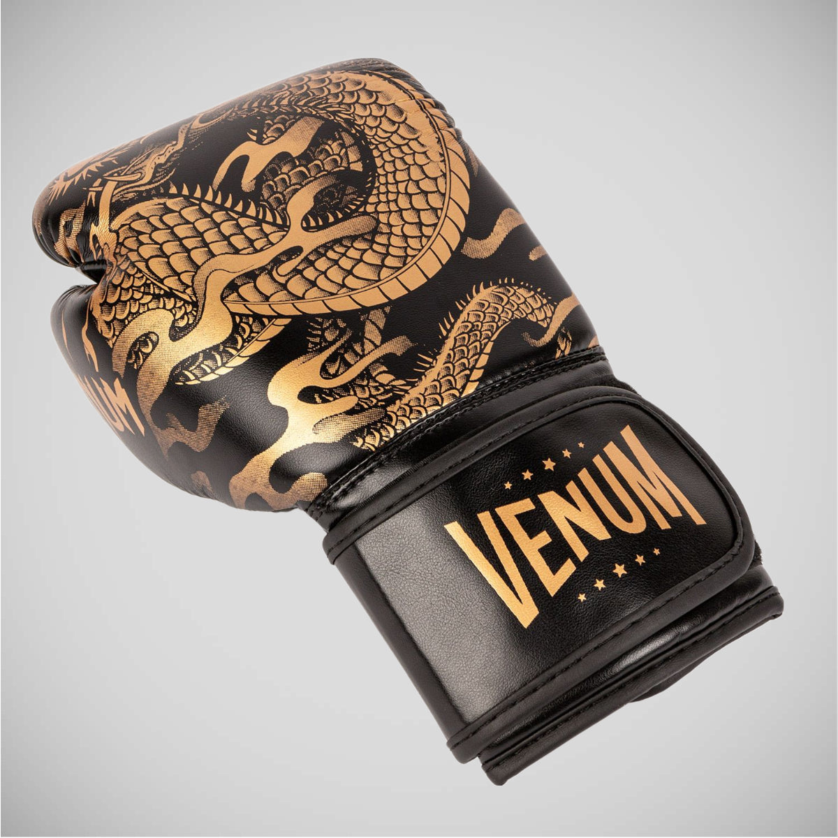 Black/Bronze Venum Dragon's Flight Boxing Gloves at Bytomic Trade and Wholesale