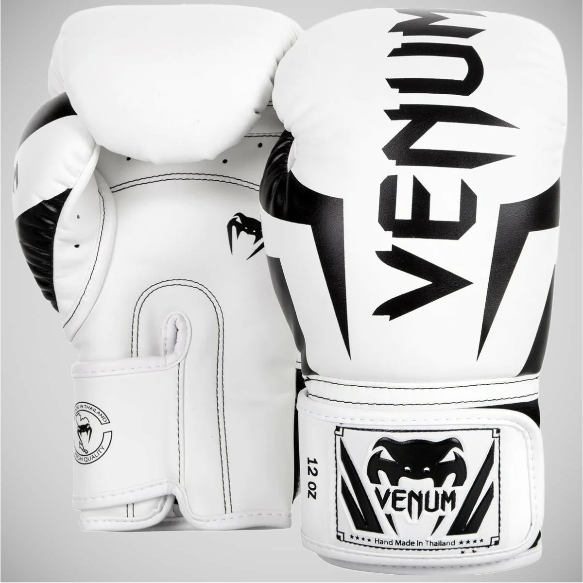 White/Black Venum Elite Boxing Gloves at Bytomic Trade and Wholesale