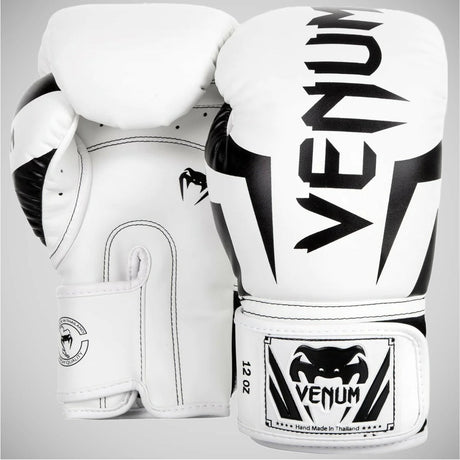 White/Black Venum Elite Boxing Gloves    at Bytomic Trade and Wholesale