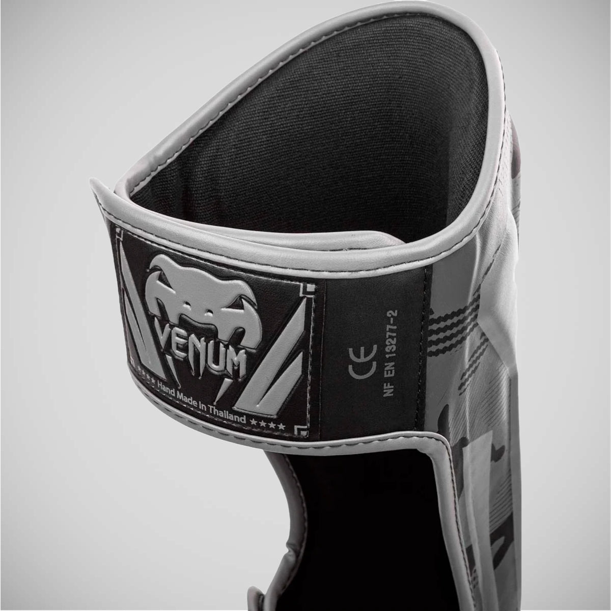 Black/Dark Camo Venum Elite Shin Guards at Bytomic Trade and Wholesale