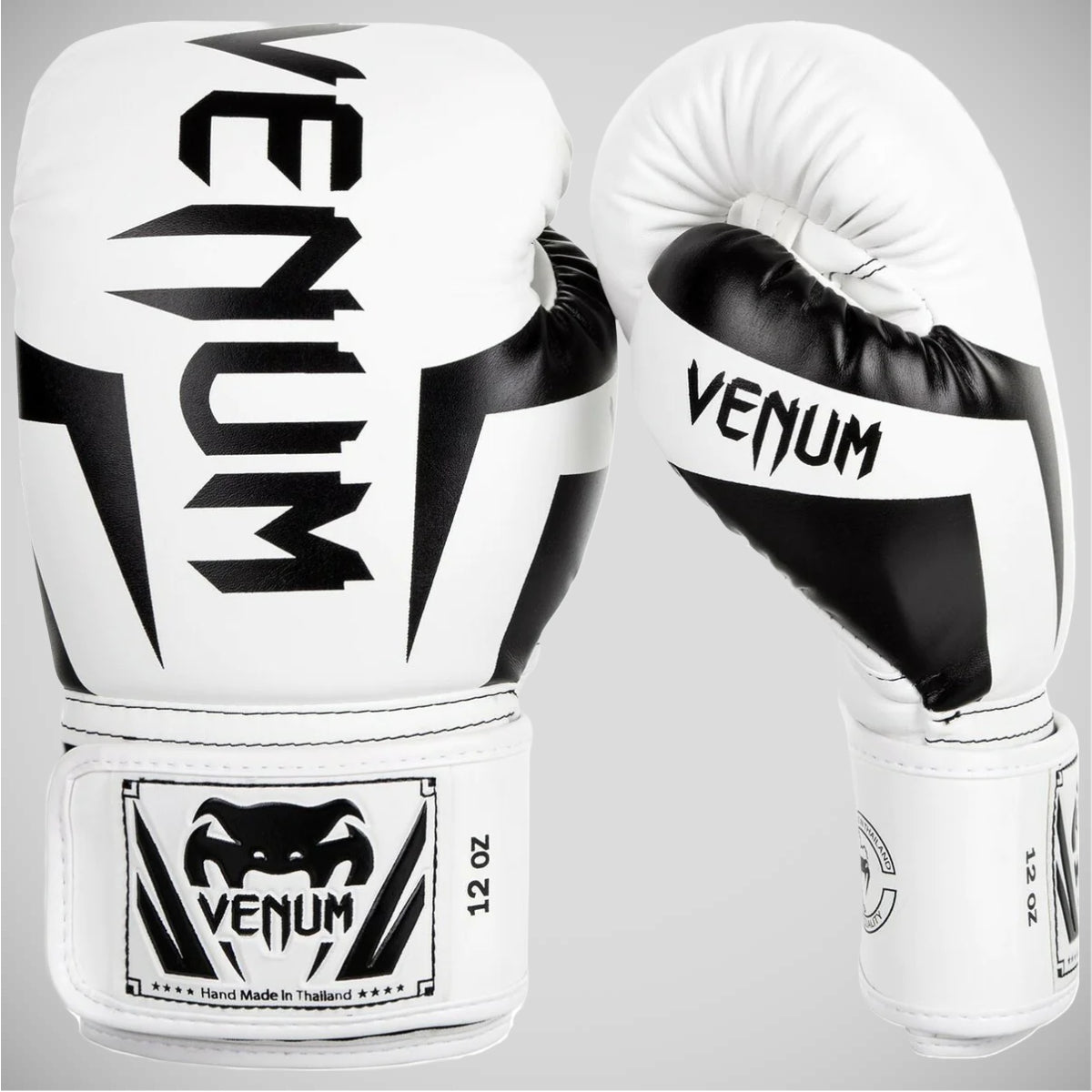 White/Black Venum Elite Boxing Gloves at Bytomic Trade and Wholesale