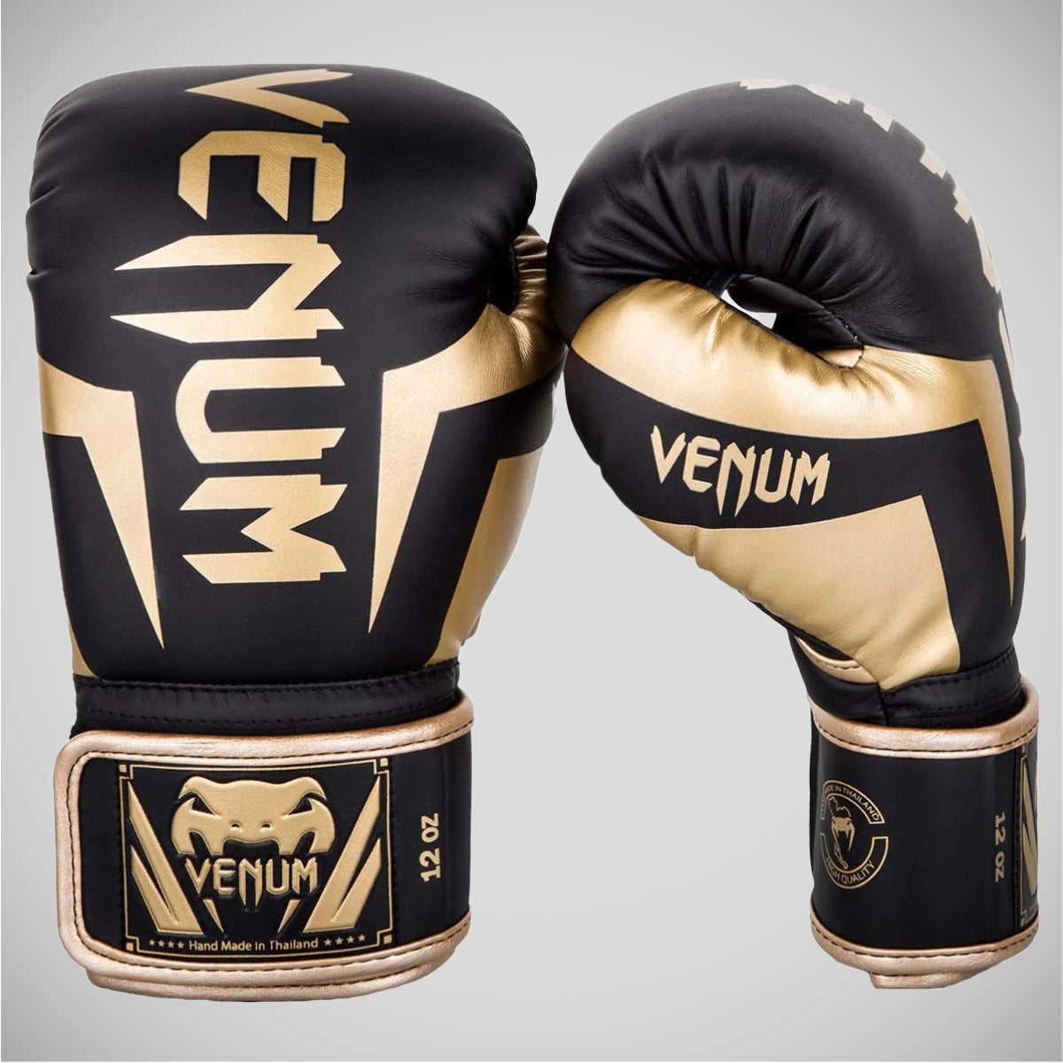 Black/Gold Venum Elite Boxing Gloves Bytomic Trade & Wholesale
