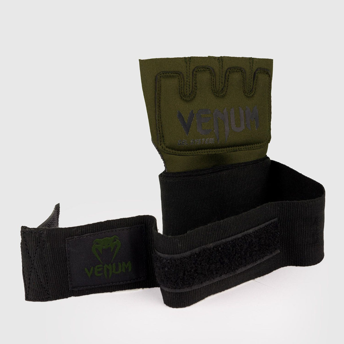 Khaki/Black Venum Kontact Gel Wrap Gloves at Bytomic Trade and Wholesale