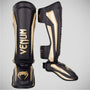 Black Venum Elite Stand Up Shin Guards