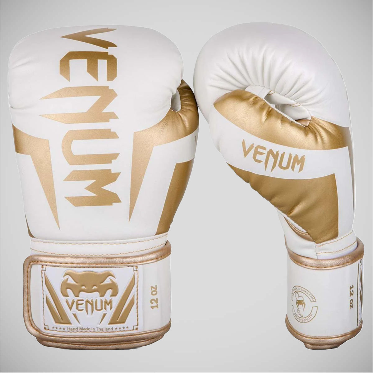 White/Gold Venum Elite Boxing Gloves    at Bytomic Trade and Wholesale