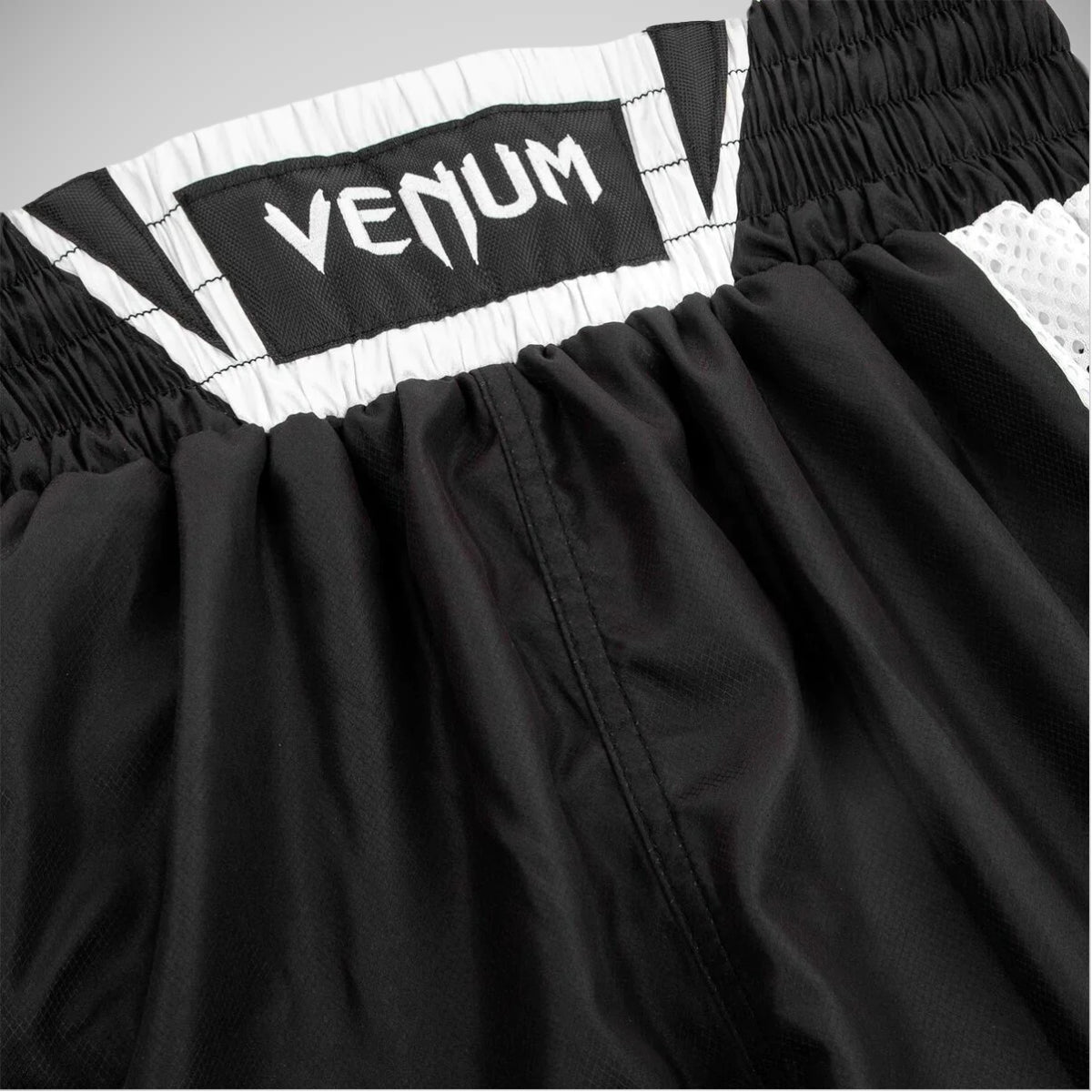 Black/White Venum Elite Boxing Shorts at Bytomic Trade and Wholesale