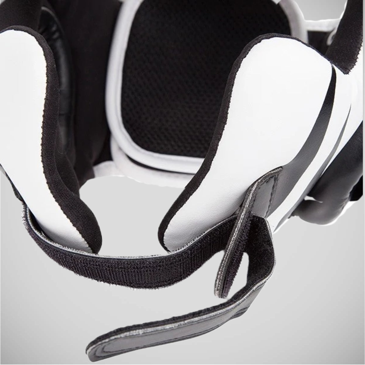 Black/White Venum Challenger v2 Hook & Loop Head Guard at Bytomic Trade and Wholesale