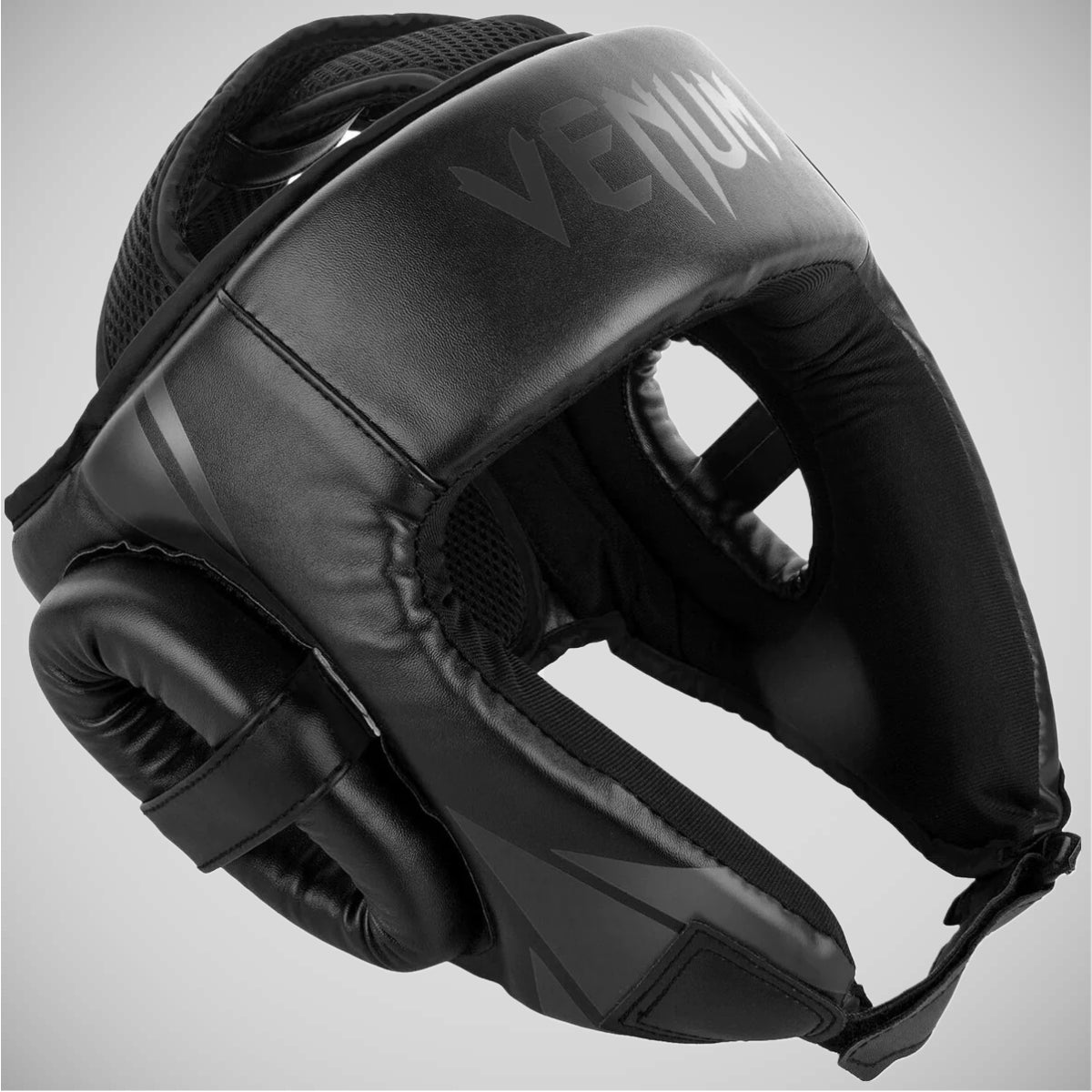Black/Black Venum Challenger Open Face Head Guard at Bytomic Trade and Wholesale