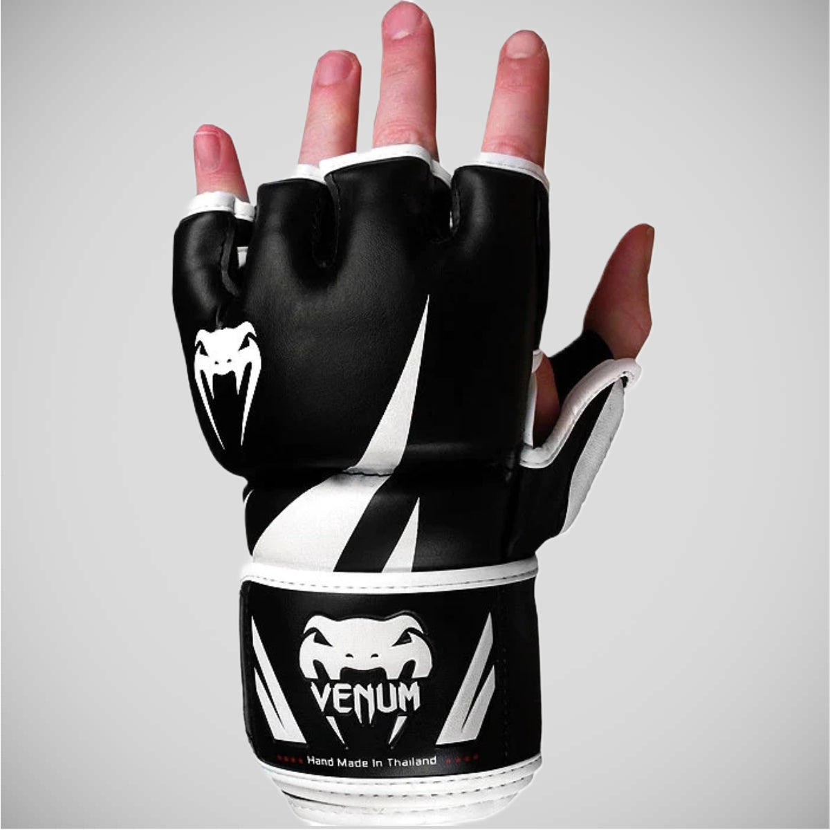 Black/White Venum Challenger MMA Fight Gloves at Bytomic Trade and Wholesale