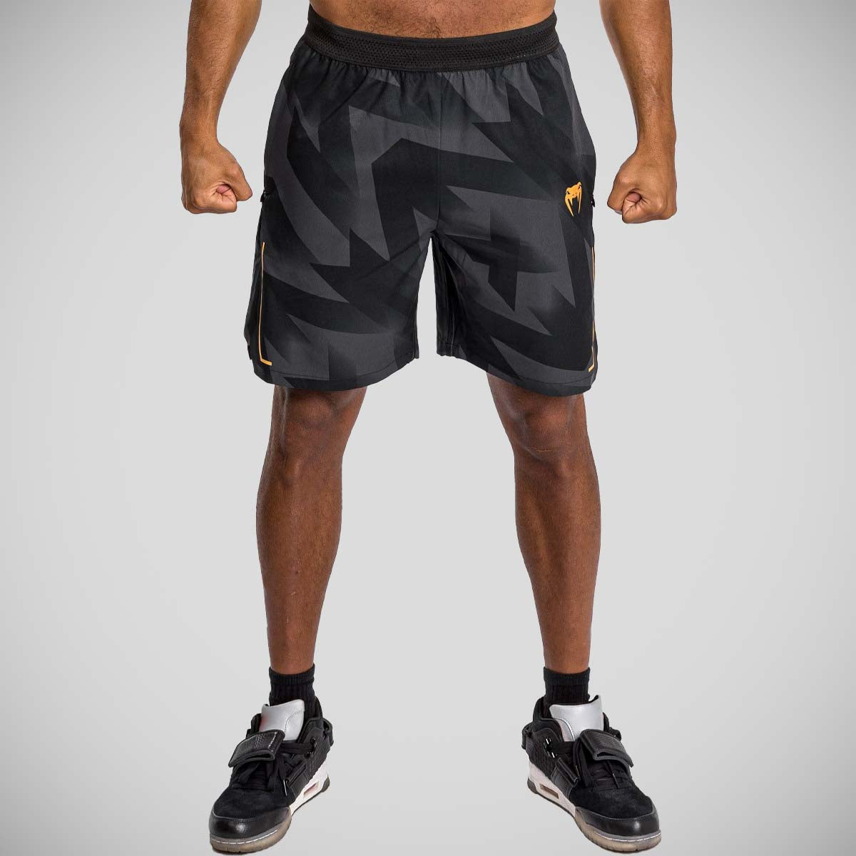 Black/Gold Venum Razor Training Shorts at Bytomic Trade and Wholesale
