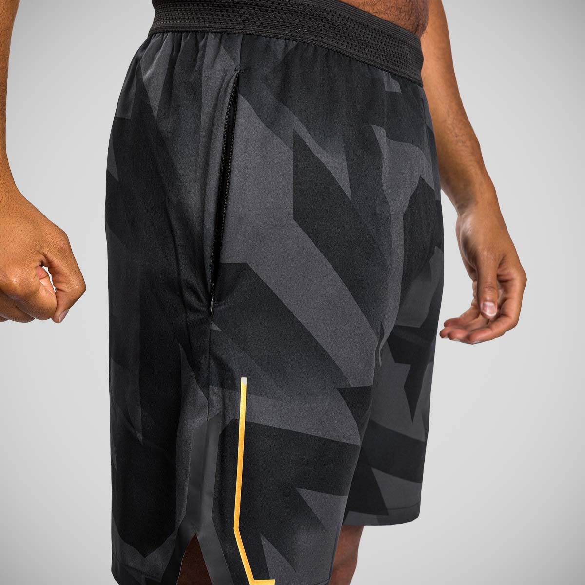 Black/Gold Venum Razor Training Shorts at Bytomic Trade and Wholesale