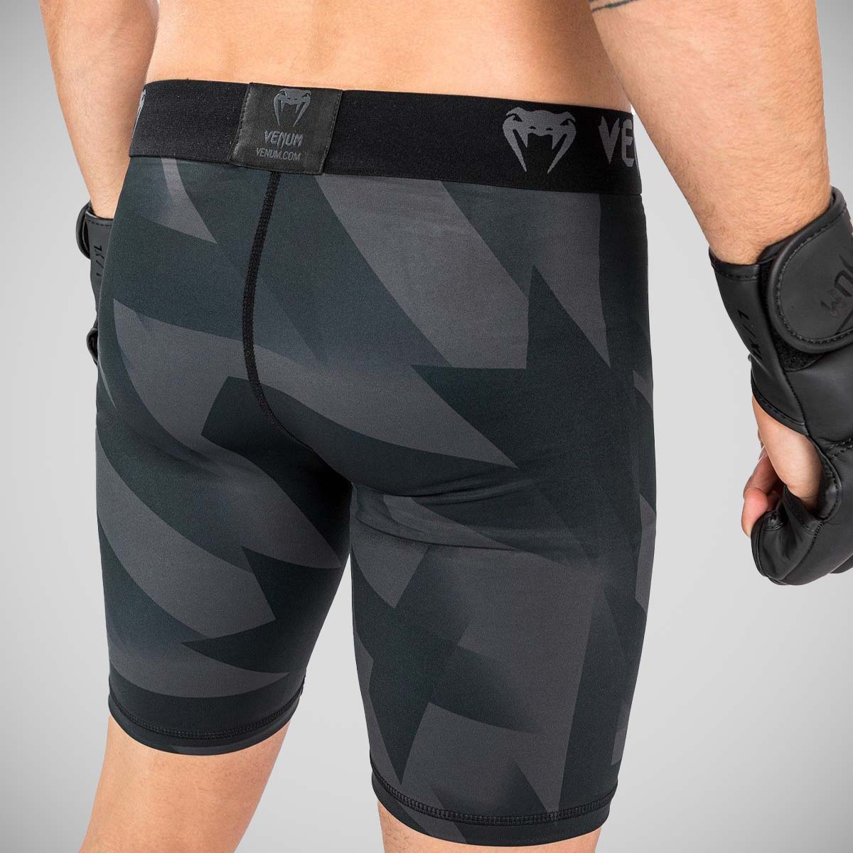 Black/Gold Venum Razor Vale Tudo Shorts at Bytomic Trade and Wholesale