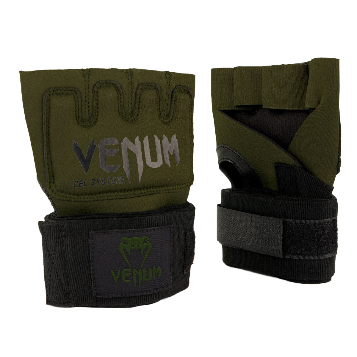 Khaki/Black Venum Kontact Gel Wrap Gloves at Bytomic Trade and Wholesale
