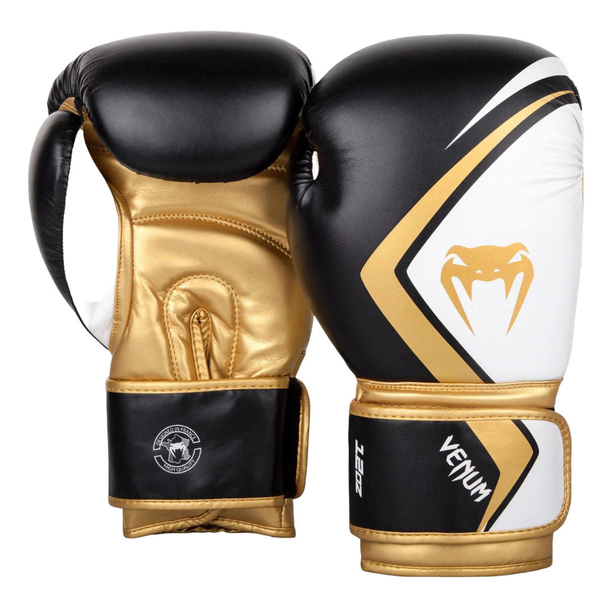 Black/White/Gold Venum Contender 2.0 Boxing Gloves at Bytomic Trade and Wholesale