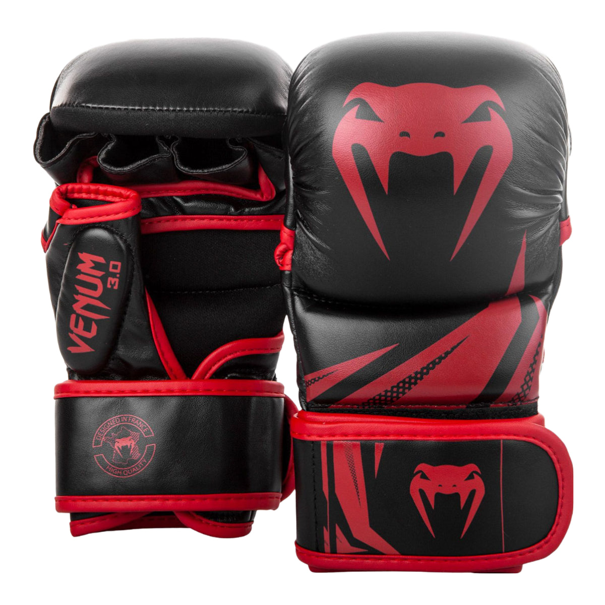 Black/Red Venum Challenger 3.0 MMA Sparring Gloves at Bytomic Trade and Wholesale
