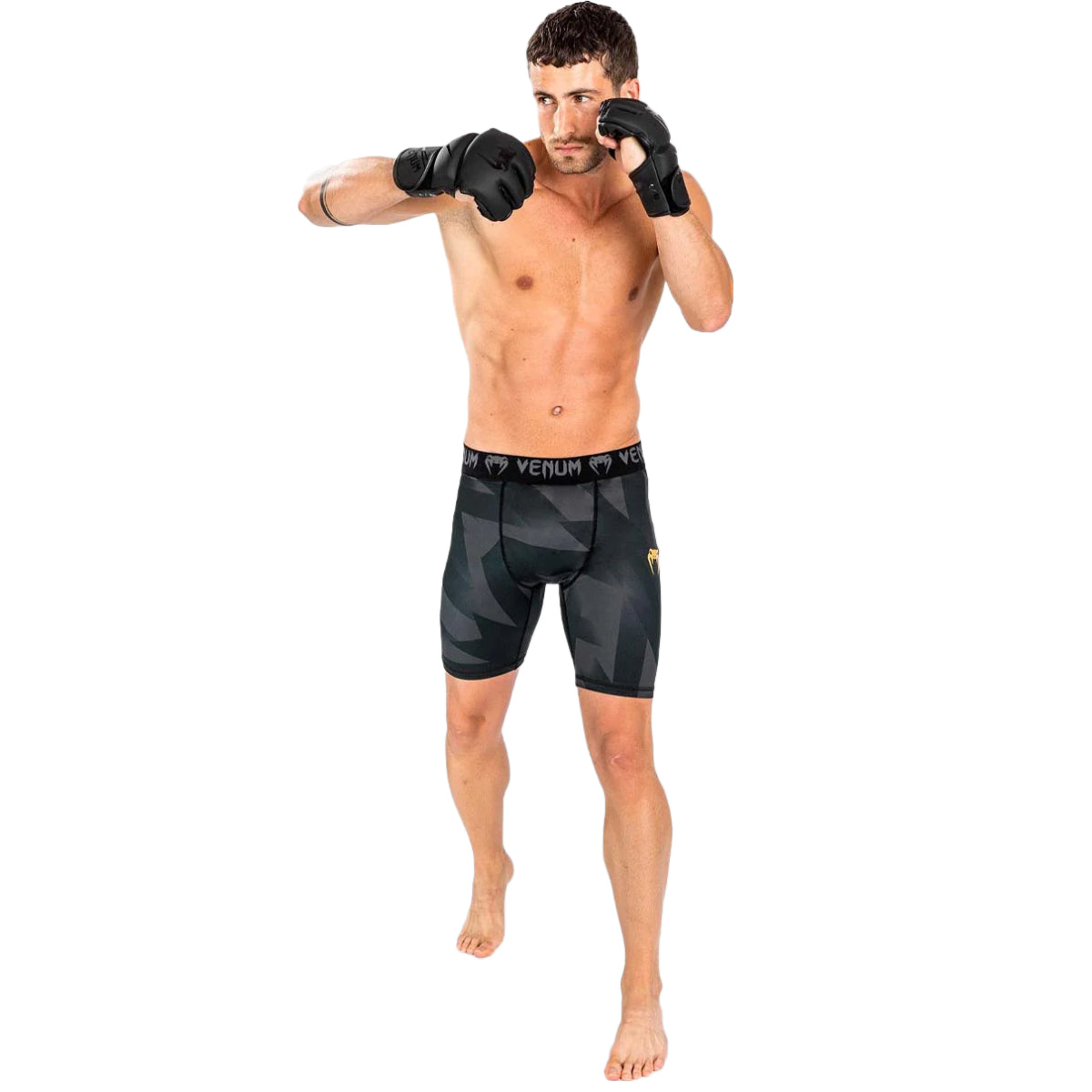 Black/Gold Venum Razor Vale Tudo Shorts at Bytomic Trade and Wholesale