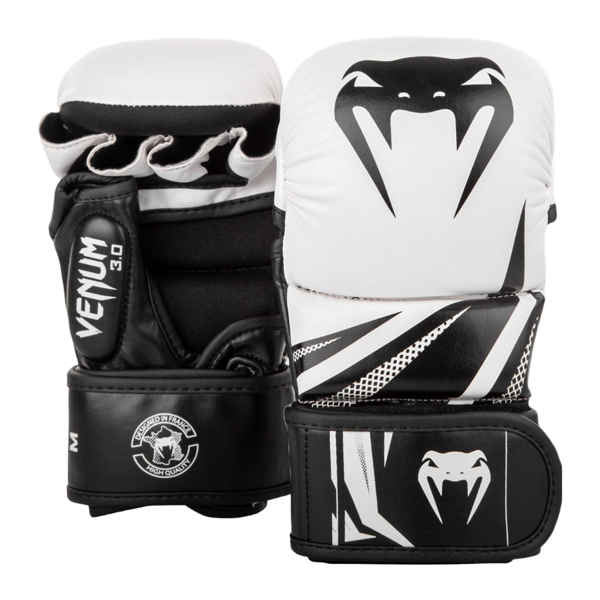 White/Black Venum Challenger 3.0 MMA Sparring Gloves at Bytomic Trade and Wholesale