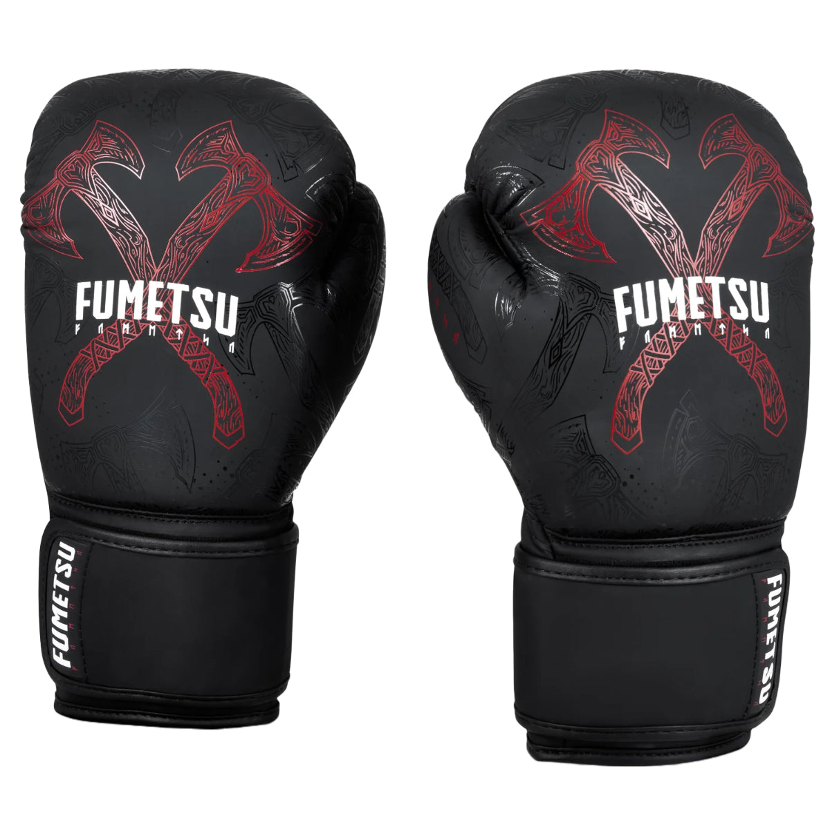Black/Red Fumetsu Berserker Boxing Gloves at Bytomic Trade and Wholesale