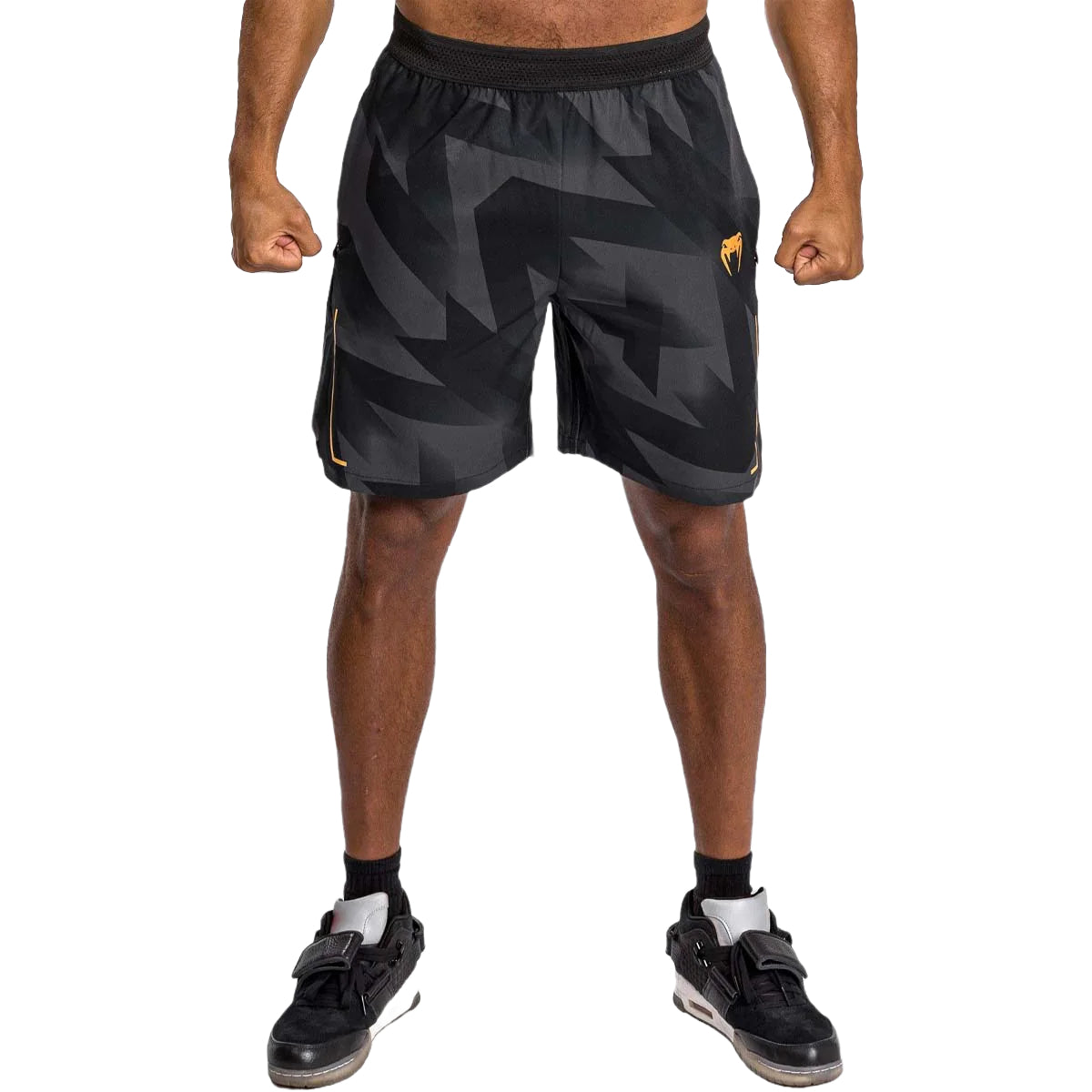 Black/Gold Venum Razor Training Shorts at Bytomic Trade and Wholesale