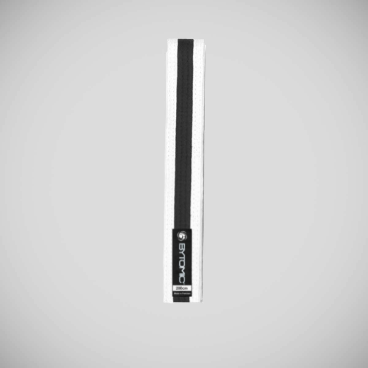 White/Black Bytomic 100% Cotton Belt with Stripe at Bytomic Trade and Wholesale
