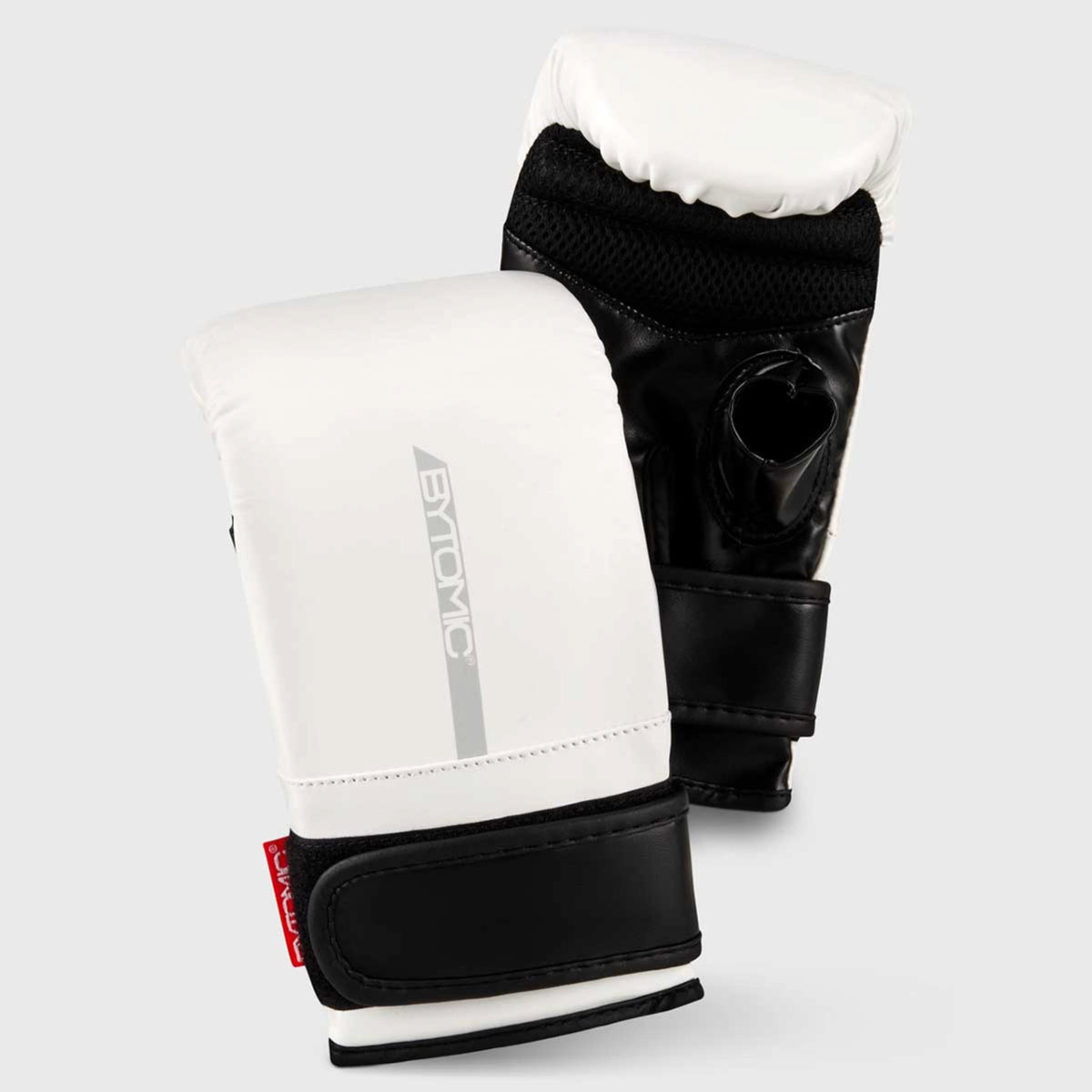 White/Black Bytomic Red Label Bag Gloves at Bytomic Trade and Wholesale