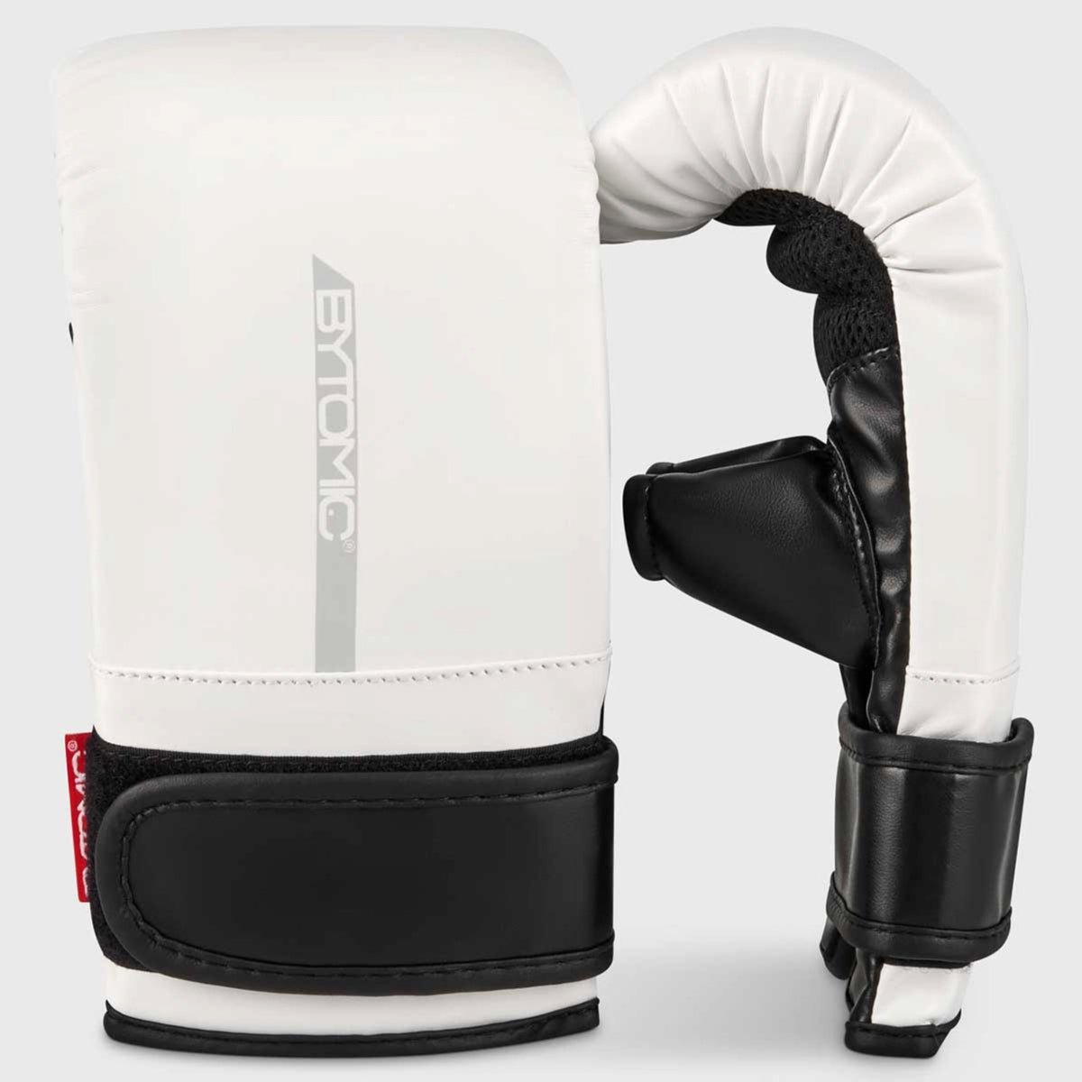 White/Black Bytomic Red Label Bag Gloves at Bytomic Trade and Wholesale