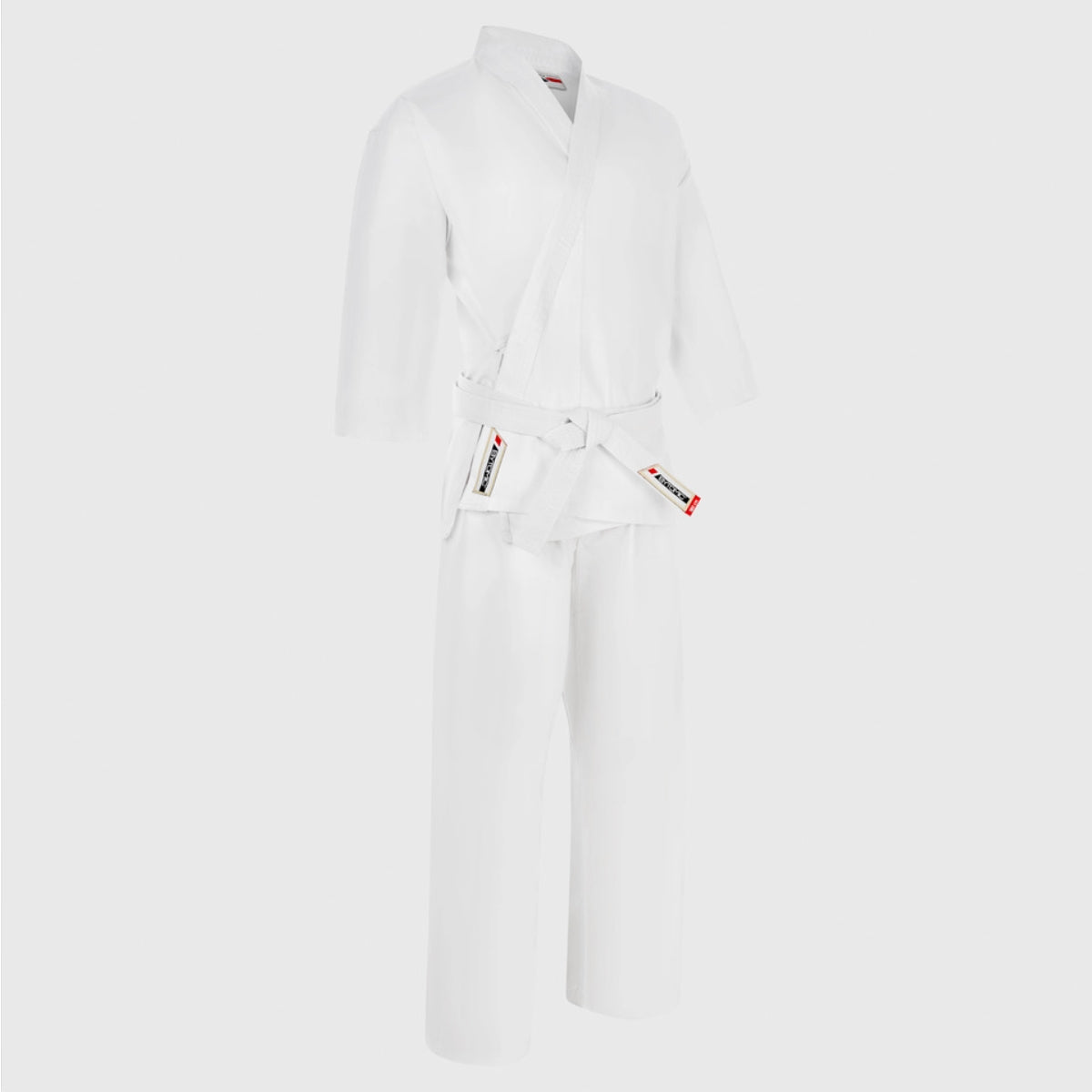 White Bytomic Red Label 7oz Cotton Adult Karate Uniform at Bytomic Trade and Wholesale