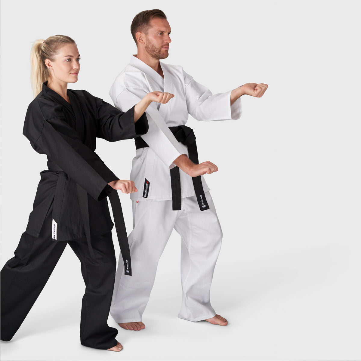 White Bytomic Red Label 7oz Lightweight Adult Karate Uniform at Bytomic Trade and Wholesale