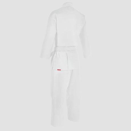White Bytomic Red Label V-Neck Adult Martial Arts Uniform    at Bytomic Trade and Wholesale