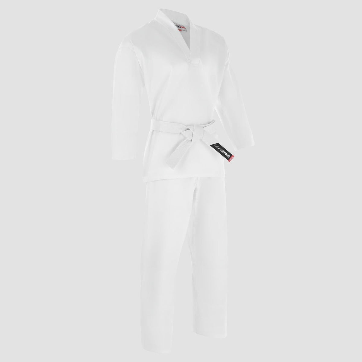 White Bytomic Red Label V-Neck Adult Martial Arts Uniform at Bytomic Trade and Wholesale
