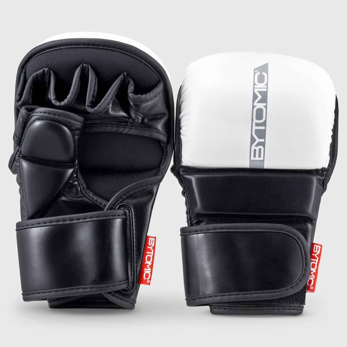 White/Grey/Black Bytomic Red Label MMA Sparring Gloves at Bytomic Trade and Wholesale