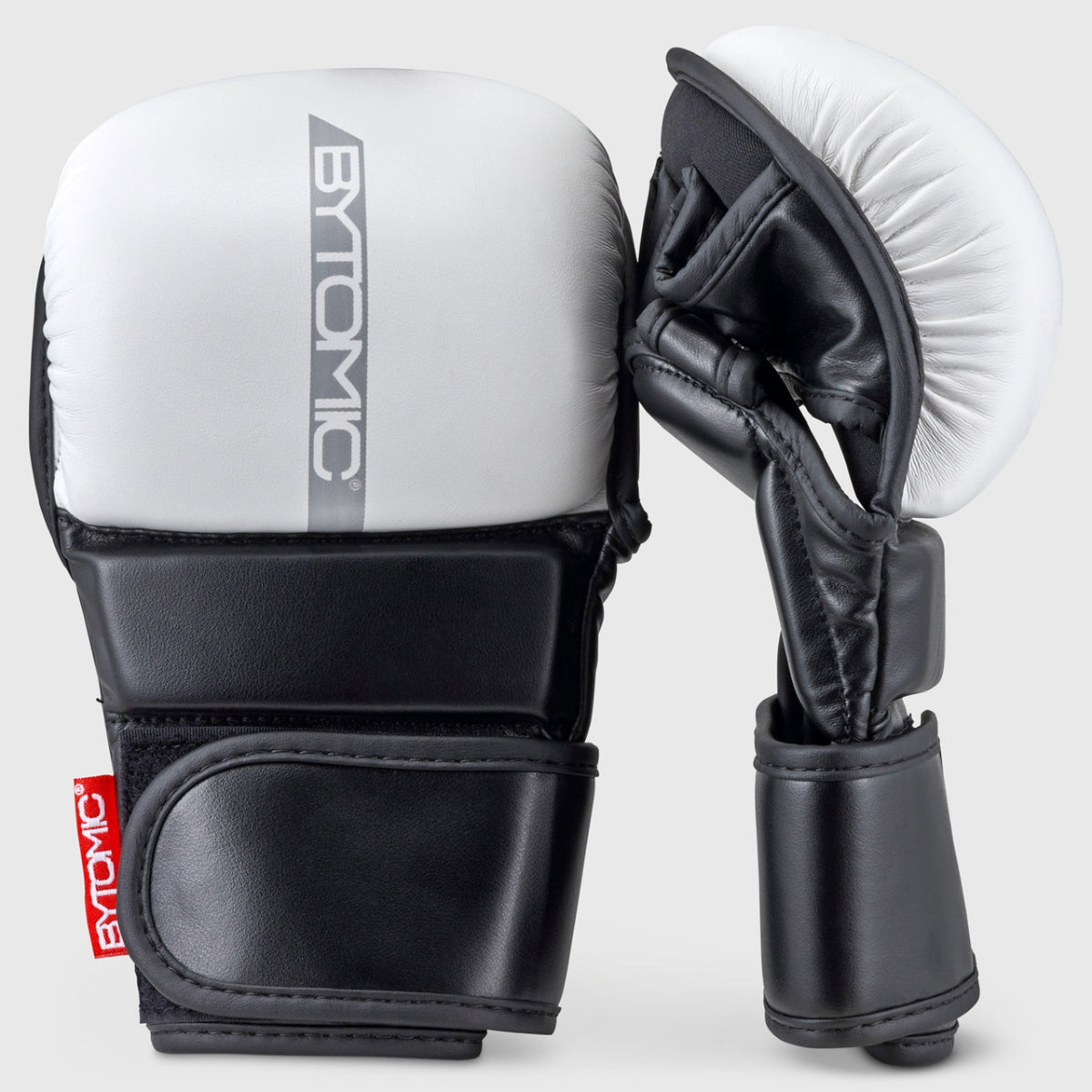 White/Grey/Black Bytomic Red Label MMA Sparring Gloves at Bytomic Trade and Wholesale