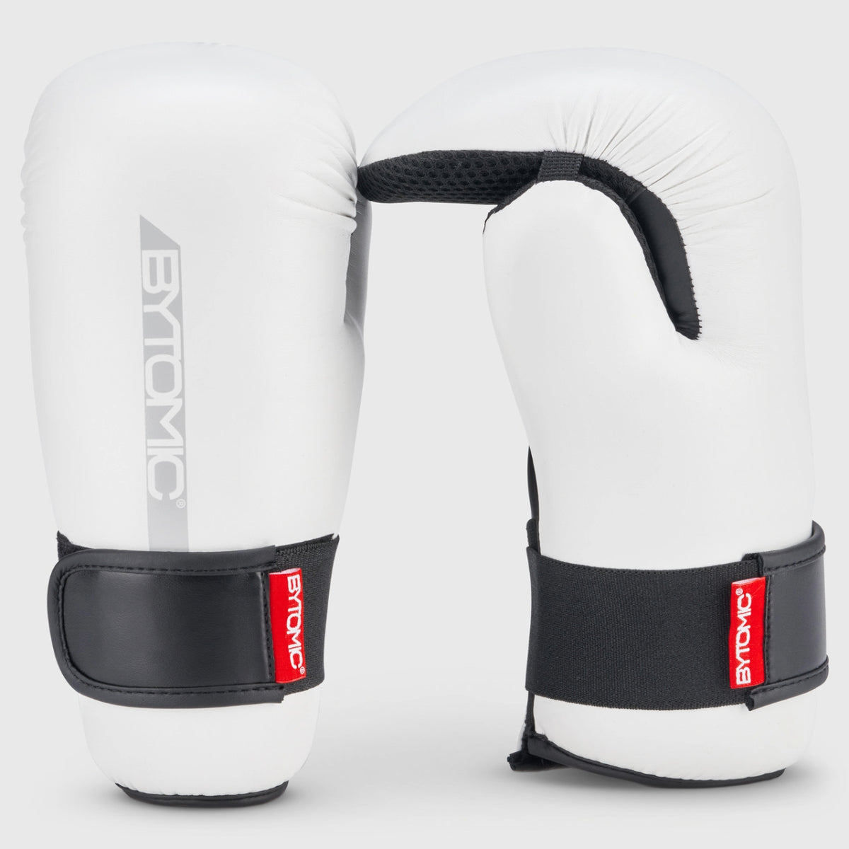 White/Grey Bytomic Red Label Pointfighter Gloves at Bytomic Trade and Wholesale