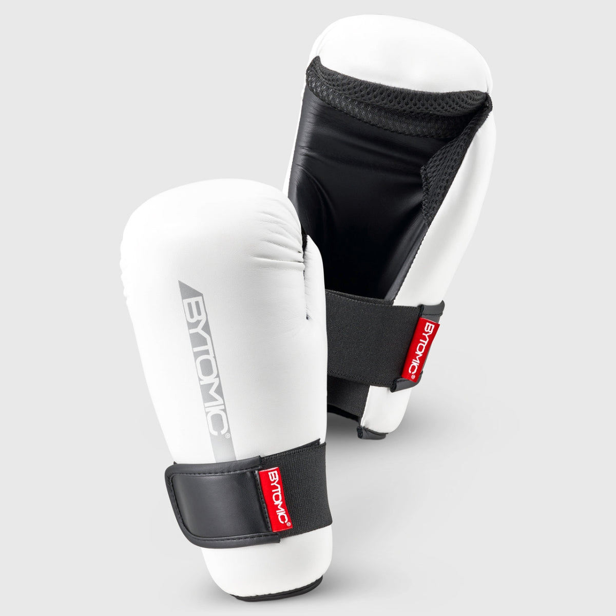 White/Grey Bytomic Red Label Pointfighter Gloves at Bytomic Trade and Wholesale