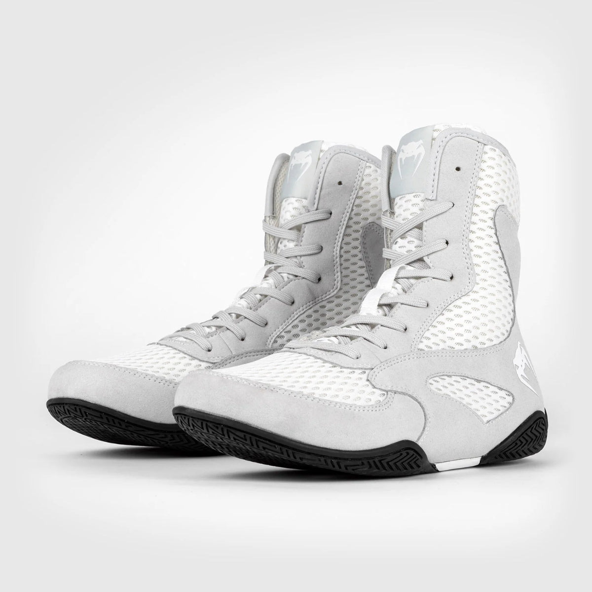 White/Grey Venum Contender Boxing Shoes at Bytomic Trade and Wholesale