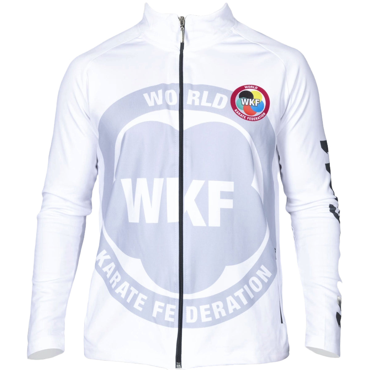 White Hayashi WKF Zeal Training Jacket at Bytomic Trade and Wholesale