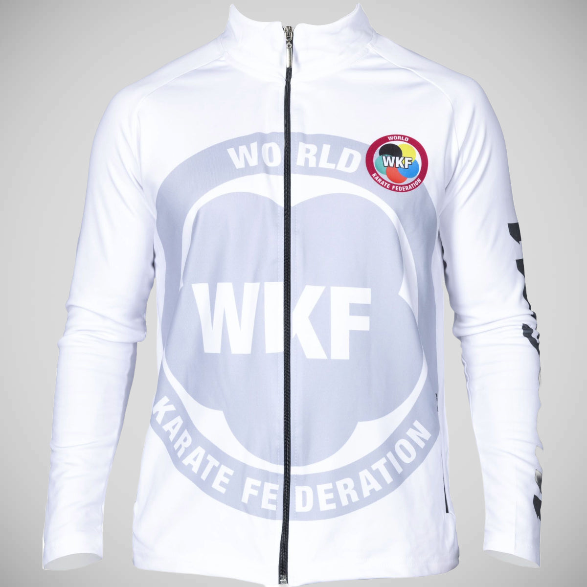 White Hayashi WKF Zeal Training Jacket at Bytomic Trade and Wholesale
